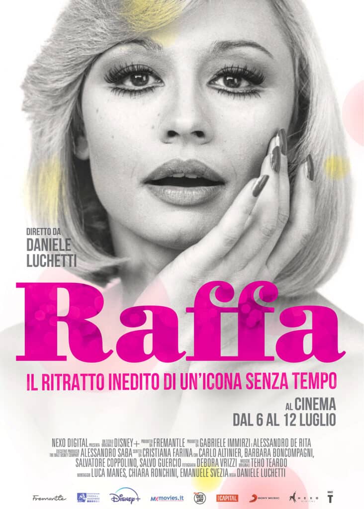 RAFFA: Il film di Daniele Luchetti sull'iconica Star, al cinema dal 6 al 12 luglio